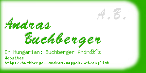 andras buchberger business card